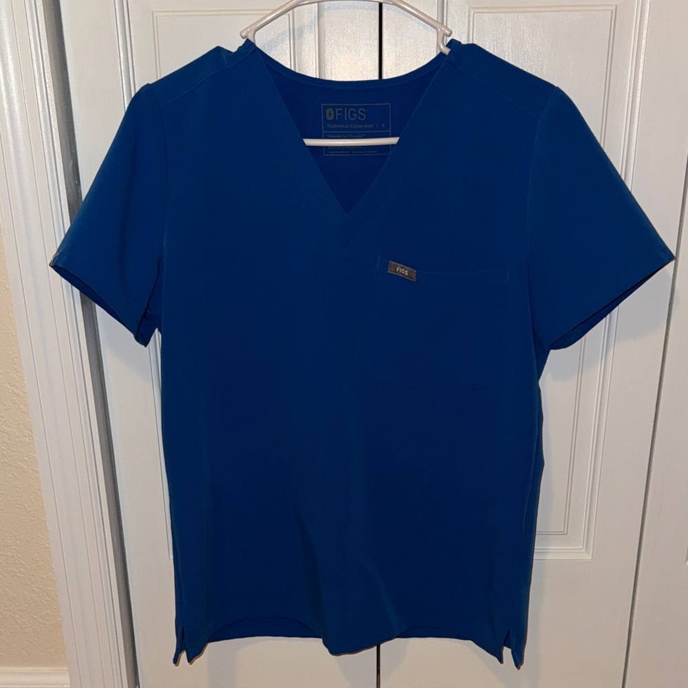 Figs Royal Blue Scrub Set